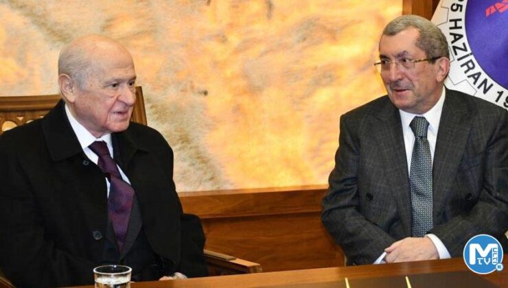 MHP lideri Bahçeli, Karabük Belediye Başkanı Vergili ile görüştü