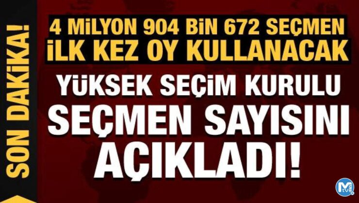 YSK Başkanı Yener, yurt içi seçmen sayısını açıkladı!
