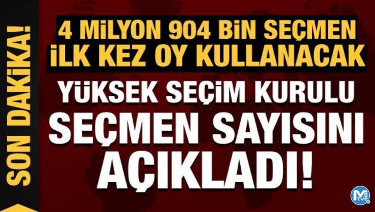 YSK Başkanı Yener, yurt içi veseçmen sayısını açıkladı!