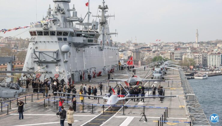 Ziyarete açılan TCG Anadolu’ya yoğun ilgi