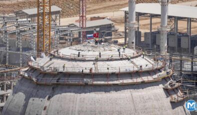 Akkuyu’da İKK kubbesine beton dökme işlemi tamamlandı