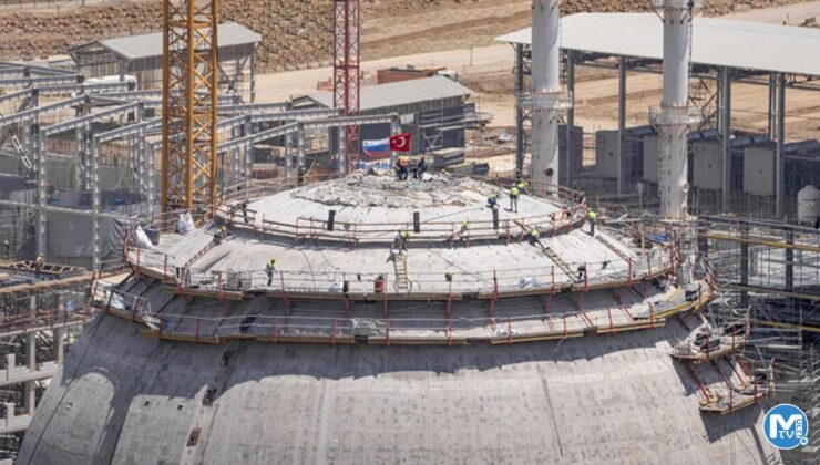 Akkuyu’da İKK kubbesine beton dökme işlemi tamamlandı
