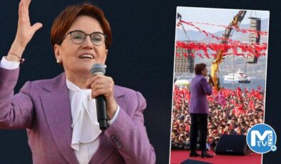 Akşener İzmir’de HDP flamalarının gölgesinde konuştu