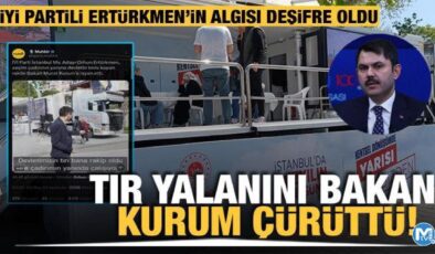 Bakan Kurum’dan İYİ Partili vekil adayına yanıt! TIr yalanı deşifre oldu