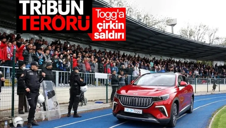 Eskişehirspor taraftarından yerli ve milli otomobil Togg’a çirkin saldırı! Ayran ve bozuk para attılar