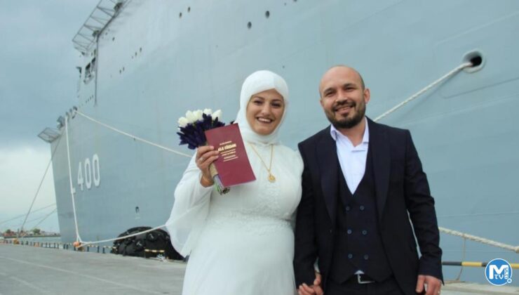 Gelin ve damat dış çekim için TCG Anadolu’yu tercih etti!