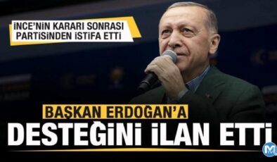İnce’nin kararı sonrası Memleket Partisi’nden istifa etti: Erdoğan’ı destekleyeceğiz