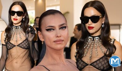 Irina Shayk’dan dikkat çeken Cannes seçimi! İç çamaşırlarıyla geldi