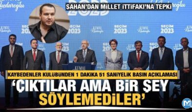 Kaybedenler kulübünden 1 dakika 51 saniyelik basın açıklaması! Şahan’dan tepki geldi