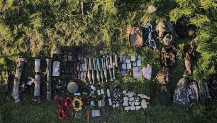 Pençe-Kilit Operasyonu’nda çok sayıda silah ve mühimmat ele geçirildi