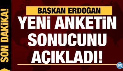 Son dakika: Cumhurbaşkanı Erdoğan masasındaki son anketin sonucunu açıkladı!
