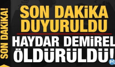 Son dakika haberi: Haydar Demirel öldürüldü!