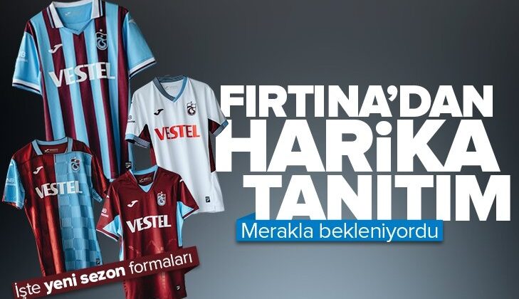 İşte Trabzonspor’un yeni sezon formaları! Tanıtımda muhteşem video.