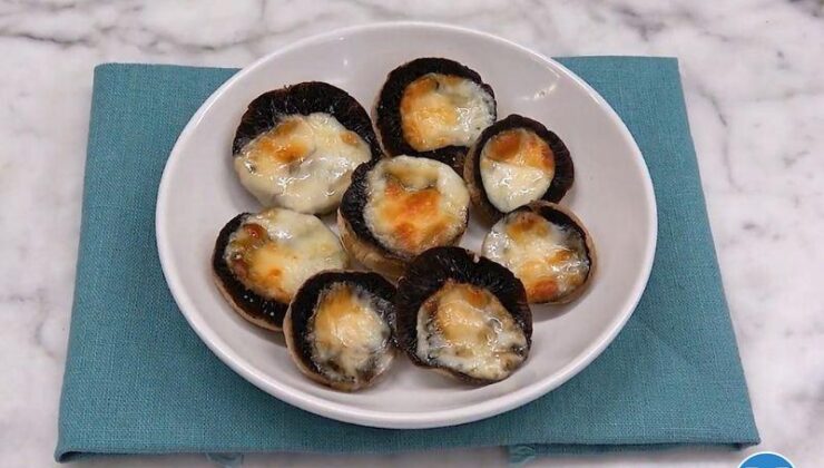 Airfryer’da Kaşarlı Mantar