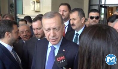 Cumhurbaşkanı Erdoğan: Azerbaycan’dan KKTC’nin tanınmasına yönelik mesaj veriyoruz