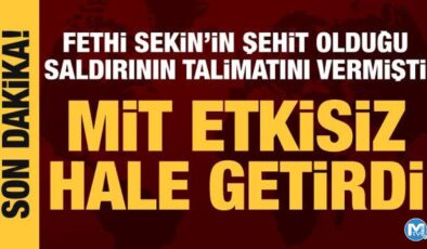Fethi Sekin’in şehit olduğu saldırının talimatını vermişti: MİT etkisiz hale getirdi
