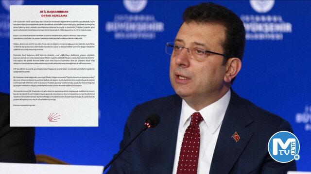 İmamoğlu’dan CHP’nin 81 İl başkanının ortak bildirisine cevap: Dört il başkanının hazırladığı konusunda bir bilgiye sahibim