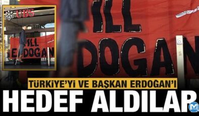 İsviçre’de alçak gösteri: Başkan Erdoğan’ı hedef aldılar