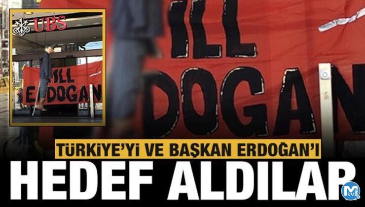 İsviçre’de alçak gösteri: Başkan Erdoğan’ı hedef aldılar