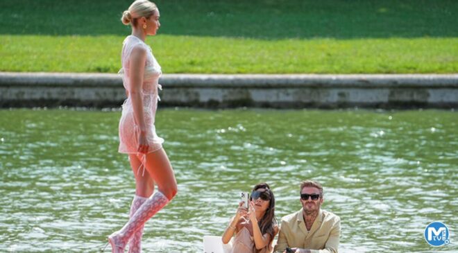 Karısı kızmasın diye telefonunu elinden bıraktı, ünlü modeli görmemek için başını öne eğmeye çalıştı