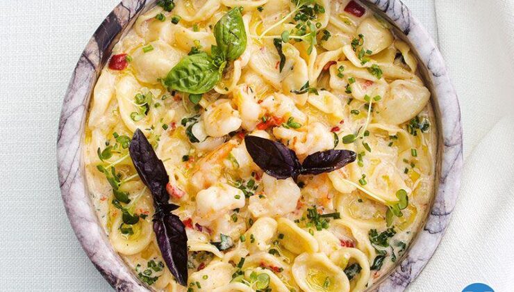 Orechiette Con Gamberi (Karidesli Orecchiette)