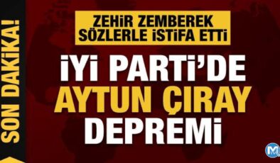 Son dakika… Aytun Çıray İYİ Parti’den istifa etti