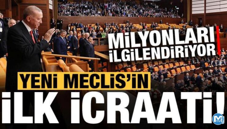Son dakika: Yeni Meclis’in ilk icraati o olacak! Milyonları ilgilendiriyor…