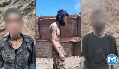 Teslim olan PKK’lı teröristlerin görüntüsü ortaya çıktı!  Açlıktan bağırsakları delindi