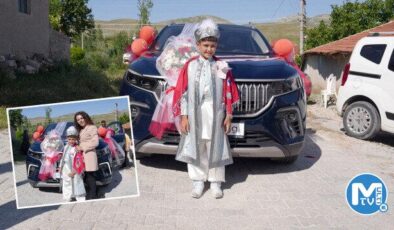 Togg şehit çocuğunun sünnet arabası oldu