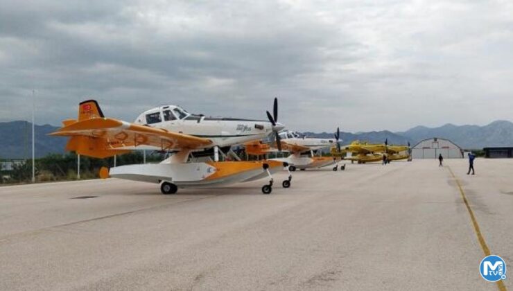 Yangın uçakları göreve hazır