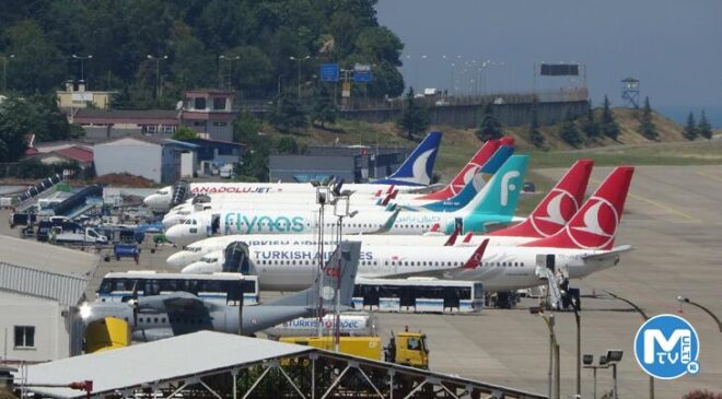 Trabzon Havalimanı tarihinin en yoğun temmuz ayını yaşıyor
