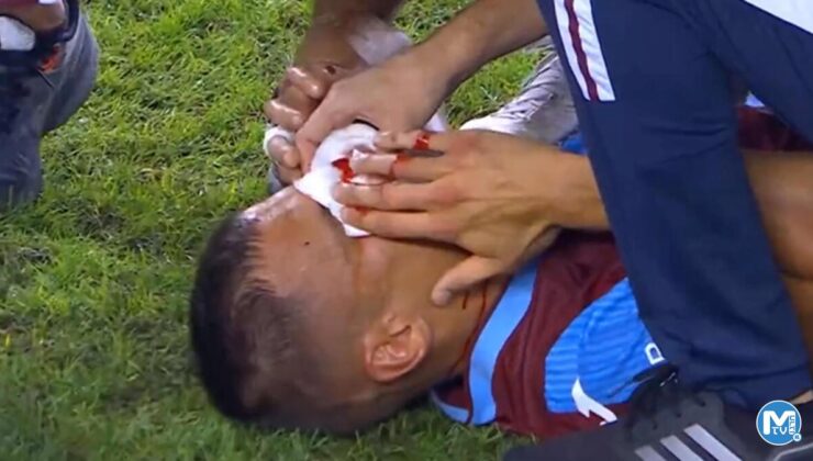 Trabzonspor’da sakatlanan Benkovic hastaneye kaldırıldı