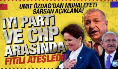 Ümit Özdağ’dan muhalefeti sarsan açıklama! İYİ Parti ve CHP arasında fitili ateşledi!